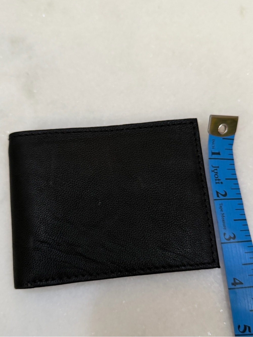 Classic Black Leather Bifold Wallet - Men's Accessory